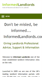 Mobile Screenshot of informedlandlords.com